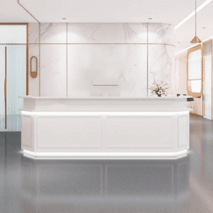 Rectangle Engineered Wood Reception Desk - L120 X W60 X H100 CM