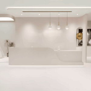 Rectangular Laminate Reception Desk - L160 x W60 x H100 CM