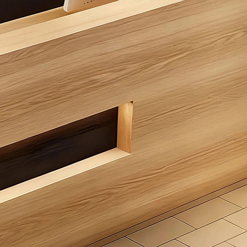 Retro Solid Wood Reception Desk - Maoters Retro Solid Wood Reception Desk - Maoters