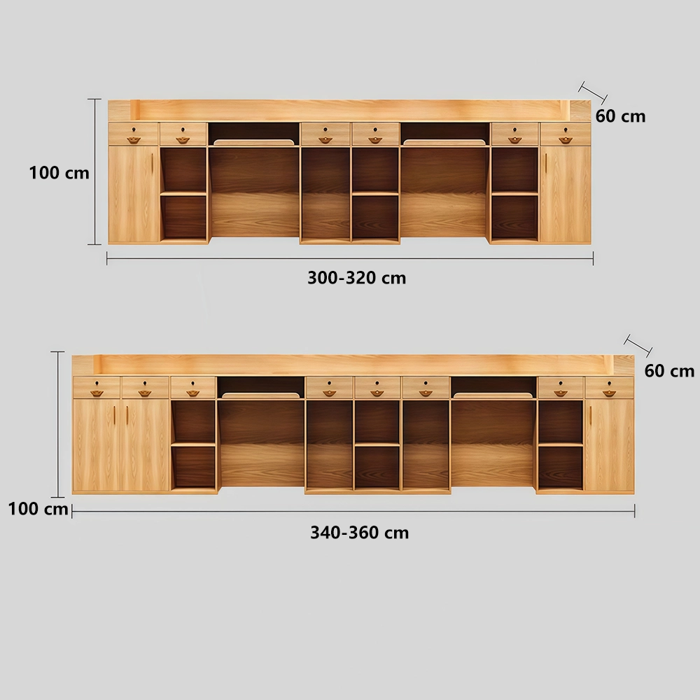Retro Solid Wood Reception Desk - Maoters Retro Solid Wood Reception Desk - Maoters