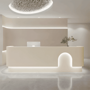 Salon Beauty Salon Reception Desk - L240 x W60 x H100 CM