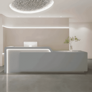 Simple Corporate Reception Desk - Maoters - L150 x W60 x H100 CM