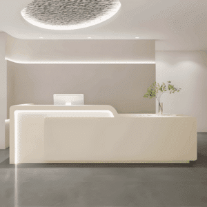 Simple Corporate Reception Desk - Maoters - L380 x W60 x H100 CM