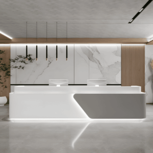 Simple Lacquer Reception Desk - Beauty & Bar - L100 X W60 X H100 CM