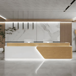 Simple Lacquer Reception Desk - Beauty & Bar - L200 X W60 X H100 CM