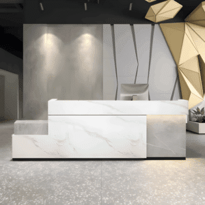 Simple Modern Company Hotel Reception Front Desk - L240 x W60 x H100 CM