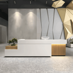 Simple Modern Company Hotel Reception Front Desk - L280 x W60 x H100 CM