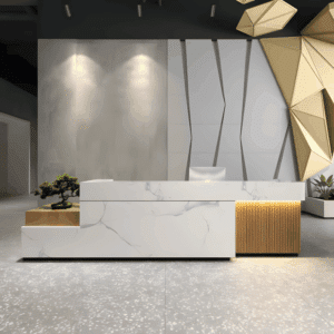 Simple Modern Company Hotel Reception Front Desk - L280 x W60 x H100 CM