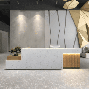 Simple Modern Company Hotel Reception Front Desk - L260 x W60 x H100 CM