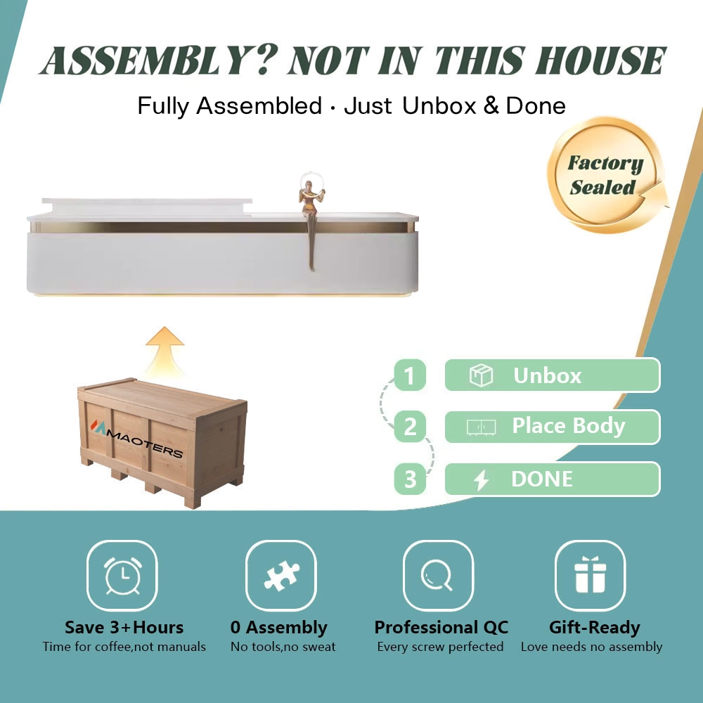 Simple Modern High-end Front Desk Reception Simple Modern High-end Front Desk Reception