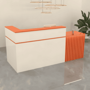 Simple Modern Lacquered Corner Reception Desk - Maoters - L200 x W60 x H100 CM