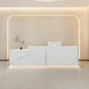 Simple Modern Lacquered Front Desk - L140 x W60 x H100 CM