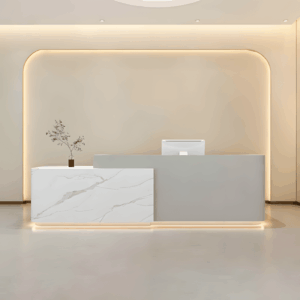 Simple Modern Lacquered Front Desk - L200 x W60 x H100 CM
