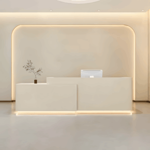 Simple Modern Lacquered Front Desk - L140 x W60 x H100 CM