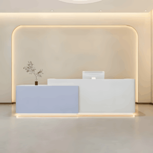 Simple Modern Lacquered Front Desk - L100 x W60 x H100 CM