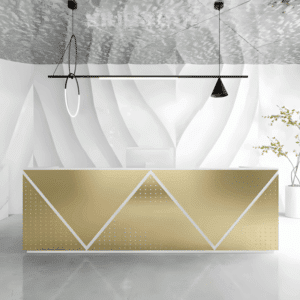 Simple Modern Light Luxury Reception Desk - L240 x W60 x H100 CM