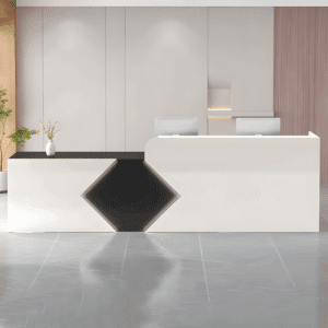 Simple Modern Rectangular Reception Desk - L180 x W60 x H100 CM, Hight Left