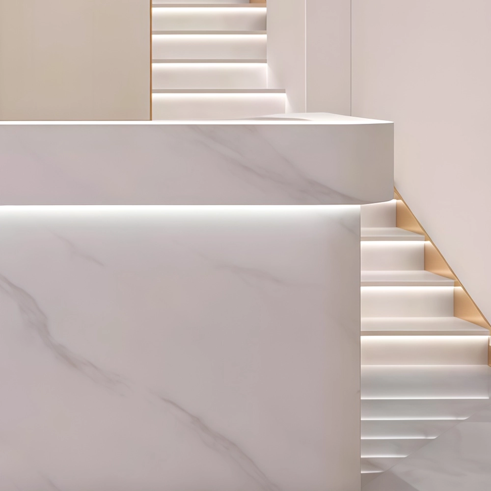 Simple Modern Stainless Steel Reception Desk - Maoters Simple Modern Stainless Steel Reception Desk - Maoters