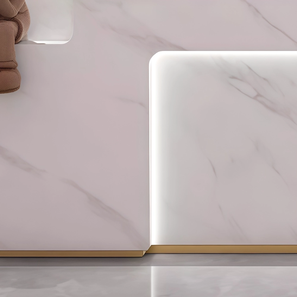 Simple Modern Stainless Steel Reception Desk - Maoters Simple Modern Stainless Steel Reception Desk - Maoters