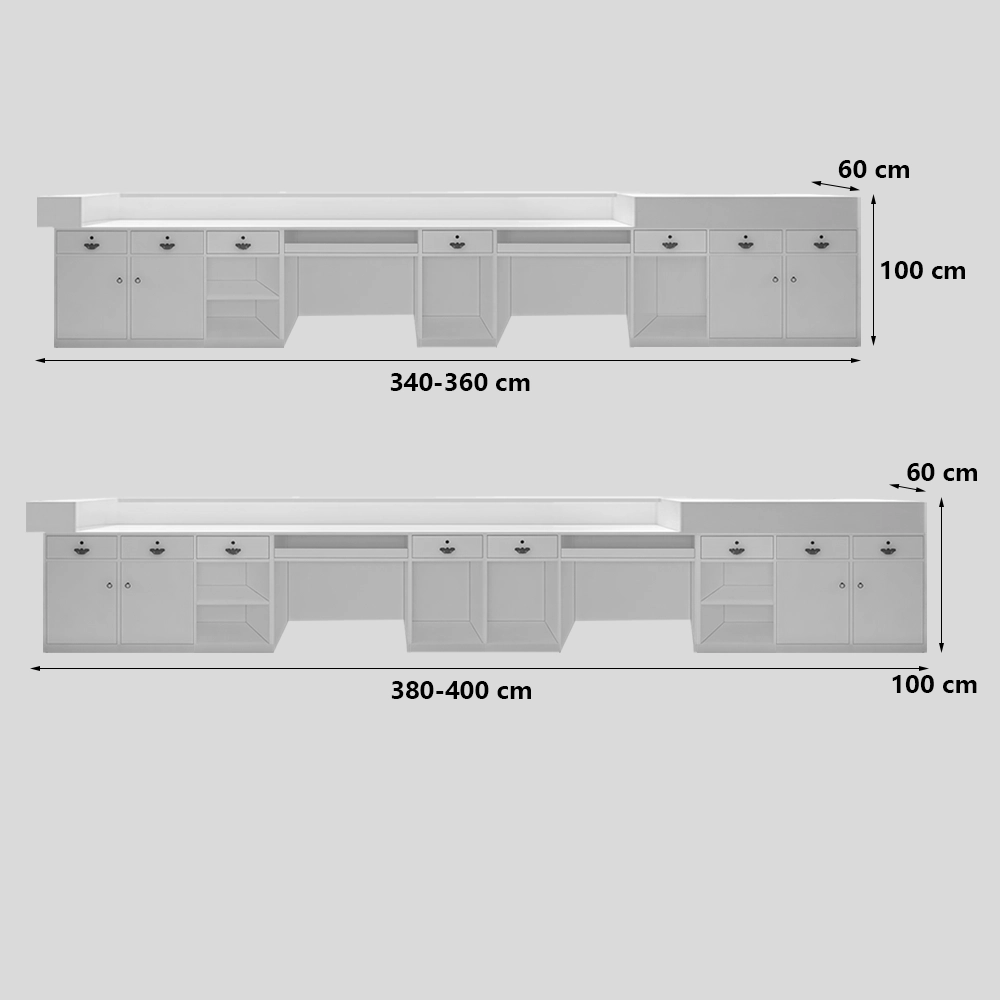 Simple Modern Stainless Steel Reception Desk - Maoters Simple Modern Stainless Steel Reception Desk - Maoters