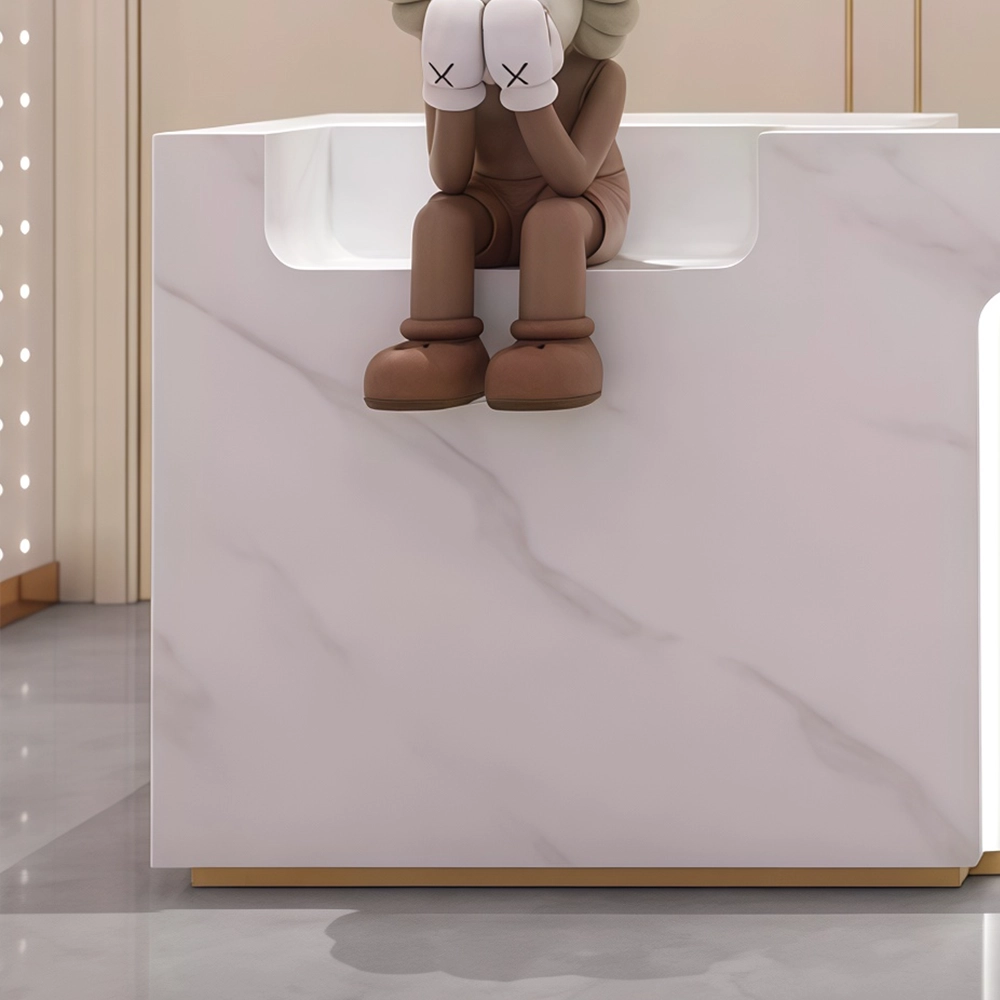 Simple Modern Stainless Steel Reception Desk - Maoters Simple Modern Stainless Steel Reception Desk - Maoters