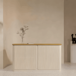 Simple Modern Store Small Lacquered Reception Desk - L 200 x W 50 x H 100 CM