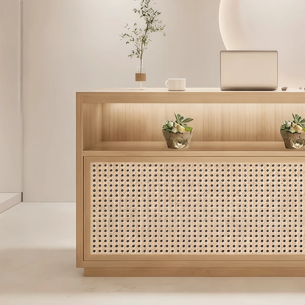 Simple Rattan Cashier Counter - Maoters Simple Rattan Cashier Counter - Maoters