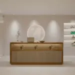 Simple Rattan Cashier Counter - Maoters