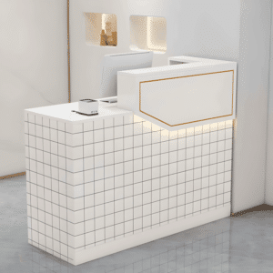 Simple Small Bar Table Cashier Desk - Maoters - L140 x W45 x H100 CM, Left type