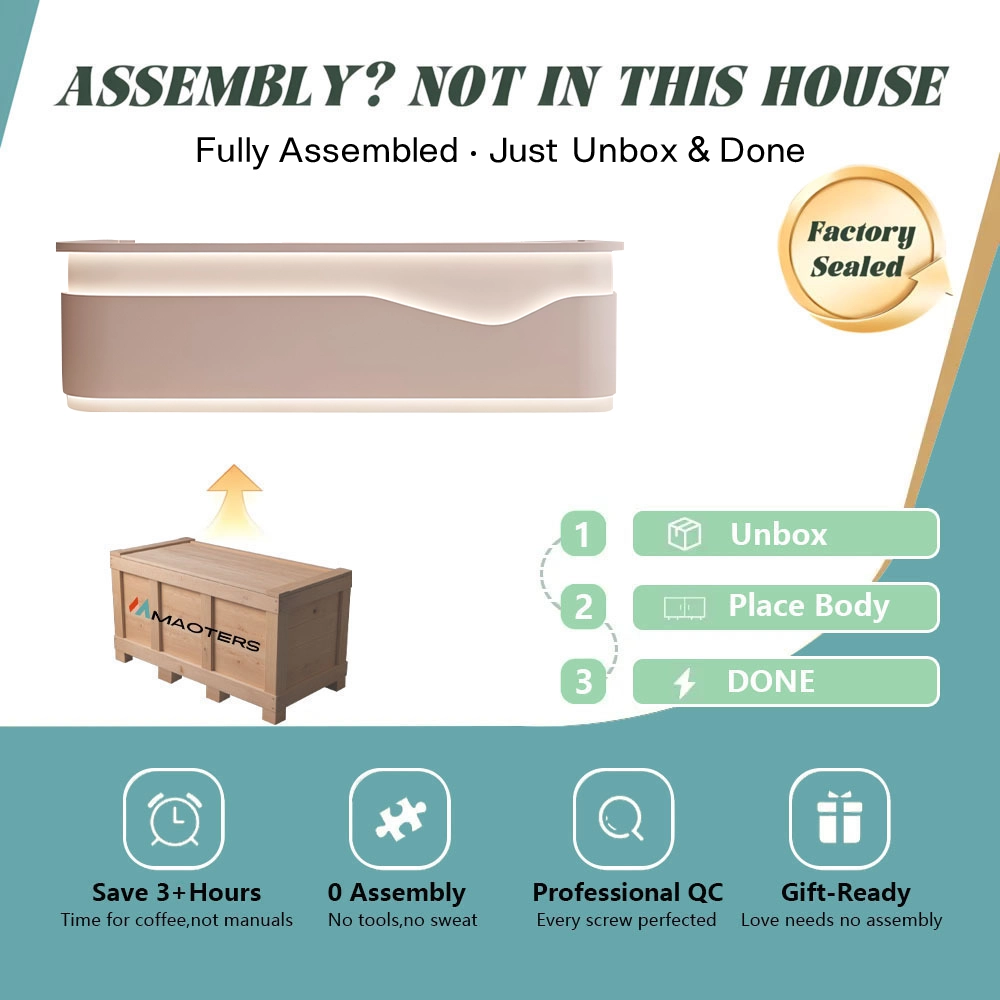 Simple and Stylish Rectangular Reception Desk - Maoters Simple and Stylish Rectangular Reception Desk - Maoters