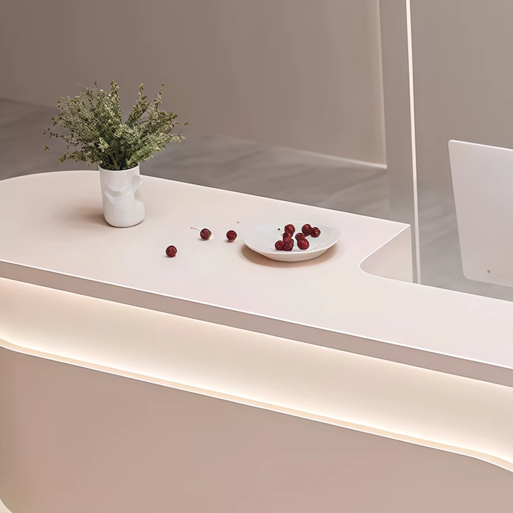 Simple and Stylish Rectangular Reception Desk - Maoters Simple and Stylish Rectangular Reception Desk - Maoters