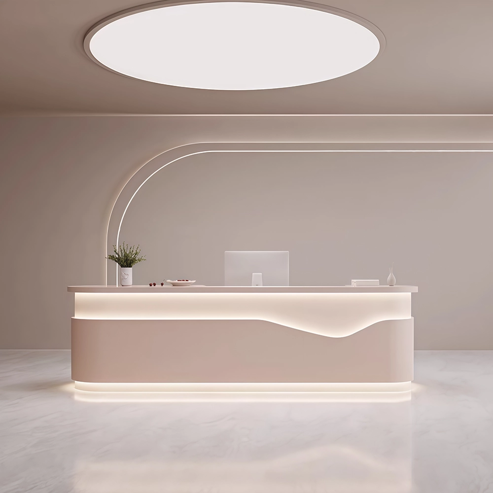 Simple and Stylish Rectangular Reception Desk - Maoters