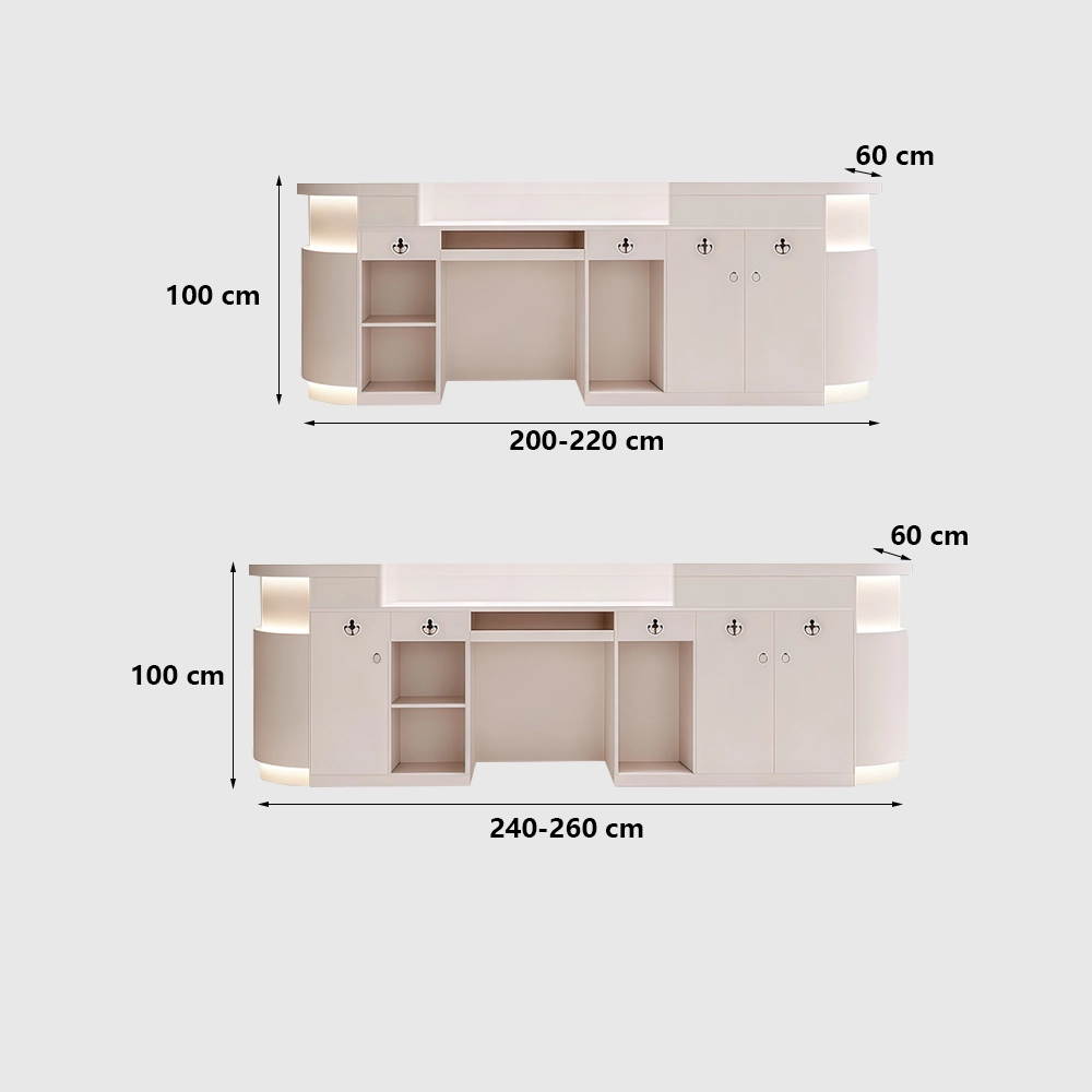 Simple and Stylish Rectangular Reception Desk - Maoters Simple and Stylish Rectangular Reception Desk - Maoters