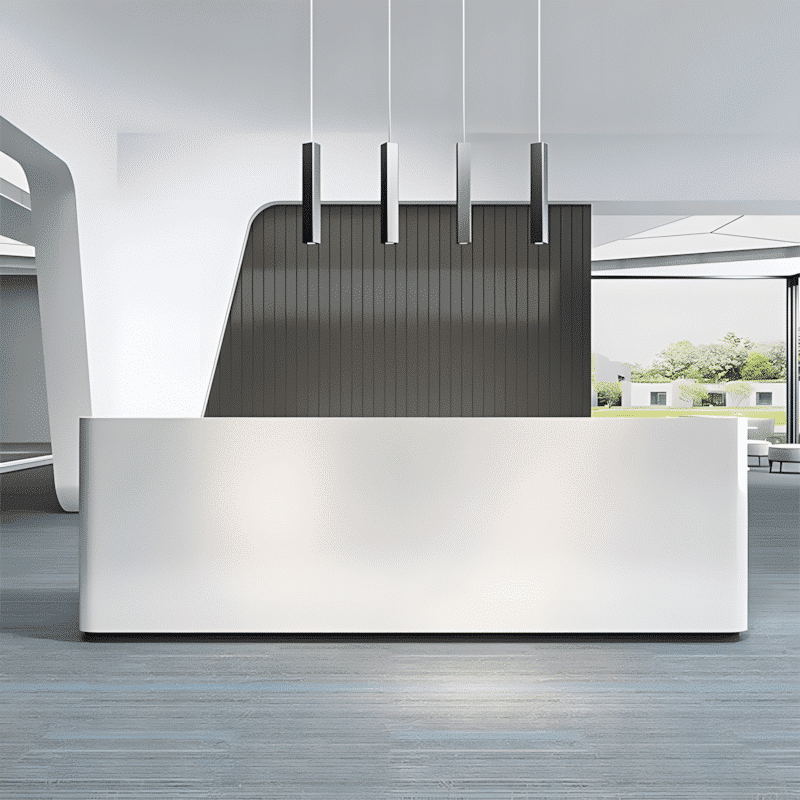 Simple Modern Lacquer Office Reception Desk