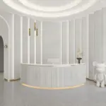 Simple Modern Round Bar Cashier Table - Maoters