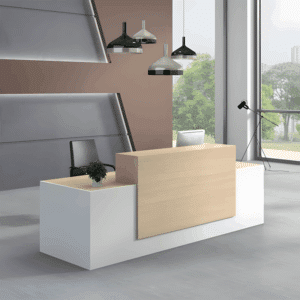 Small Office Front Desk - Modern Reception Counter - L200 X W60 X H105 CM