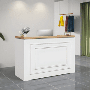 Small Reception Desk Minimalist Modern - L150 X W50 X H100 CM