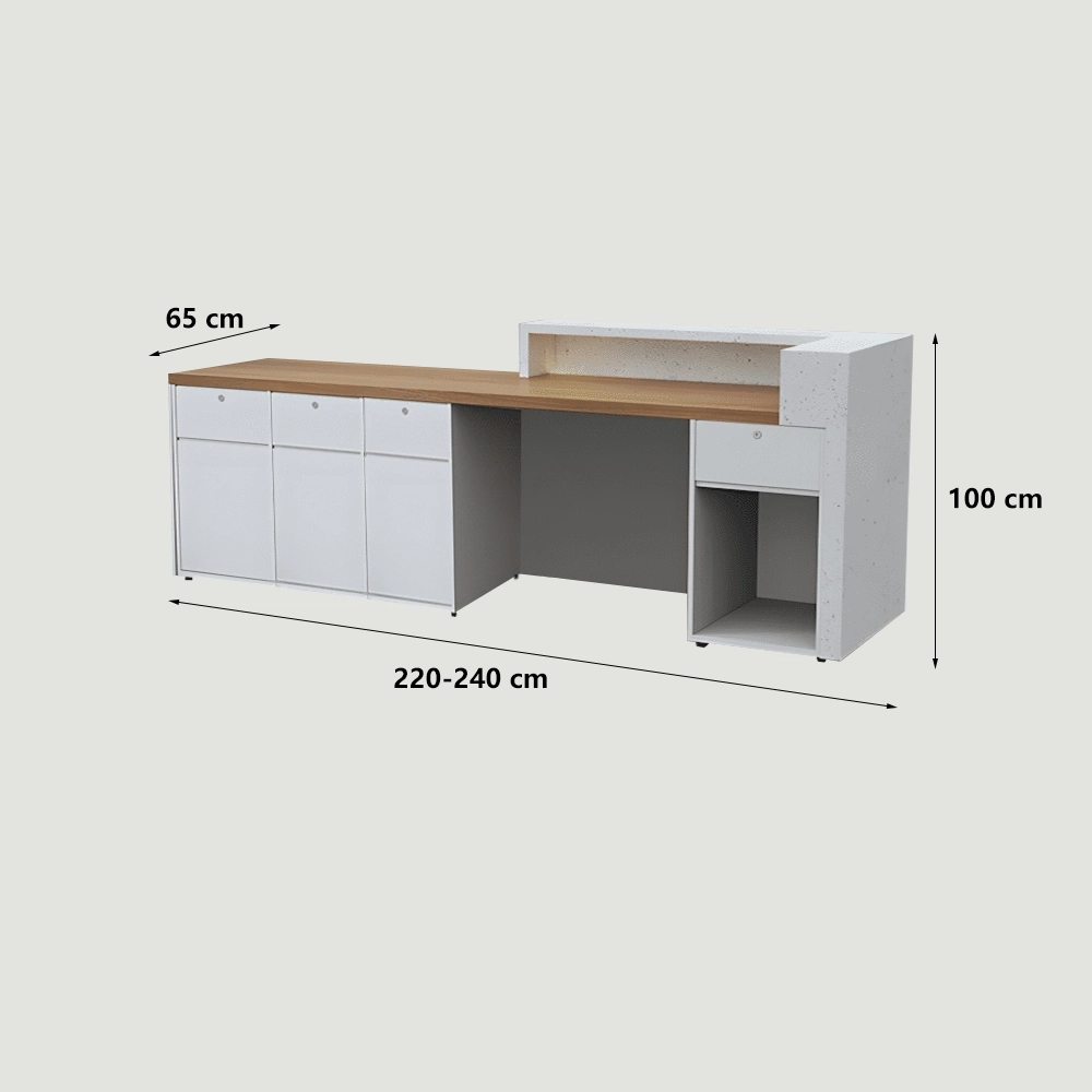 Solid Wood Corporate Office Reception Desk Solid Wood Corporate Office Reception Desk