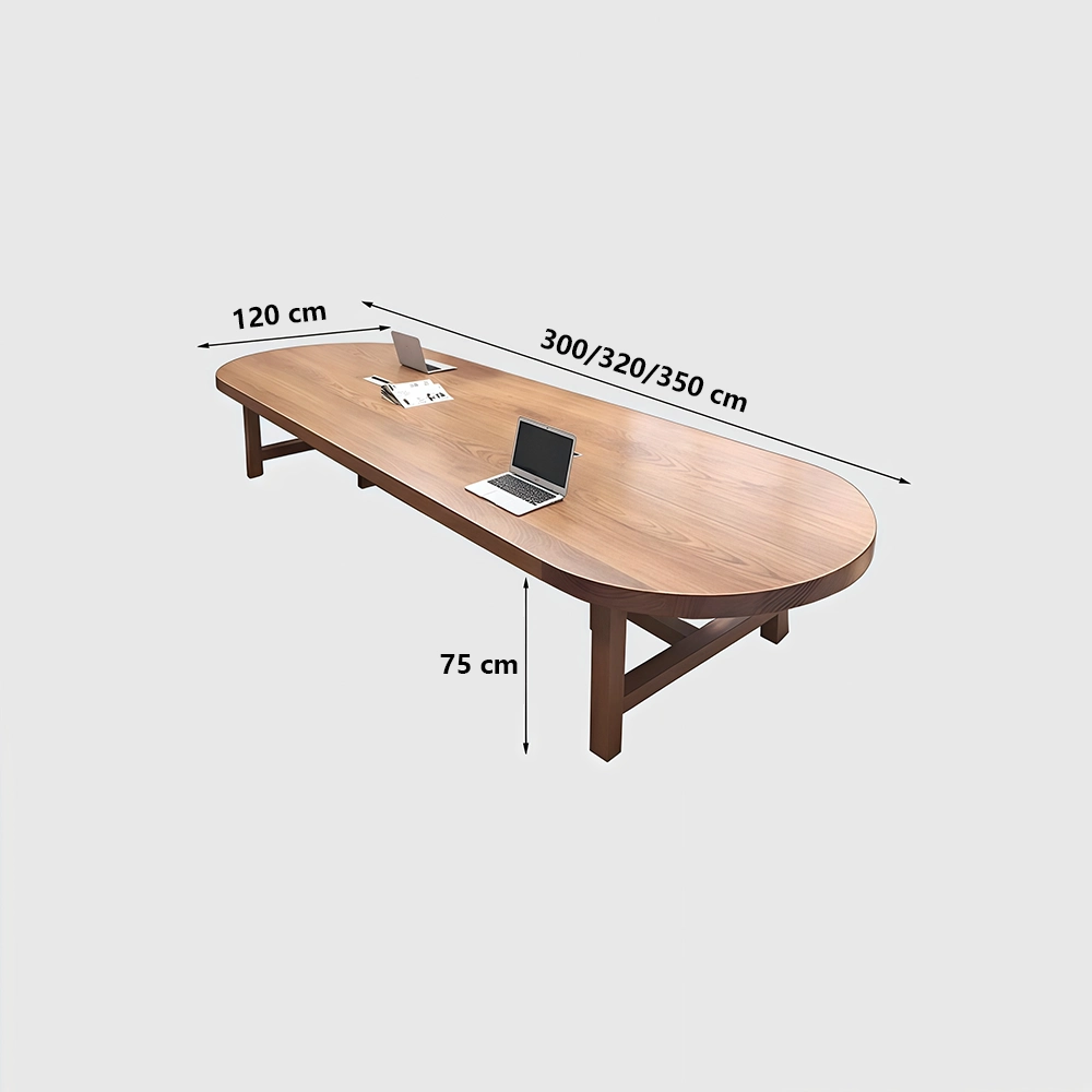 Solid Wood Elegant Oval Conference Table Solid Wood Elegant Oval Conference Table