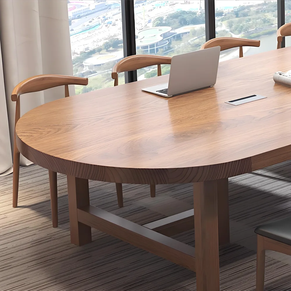 Solid Wood Elegant Oval Conference Table Solid Wood Elegant Oval Conference Table