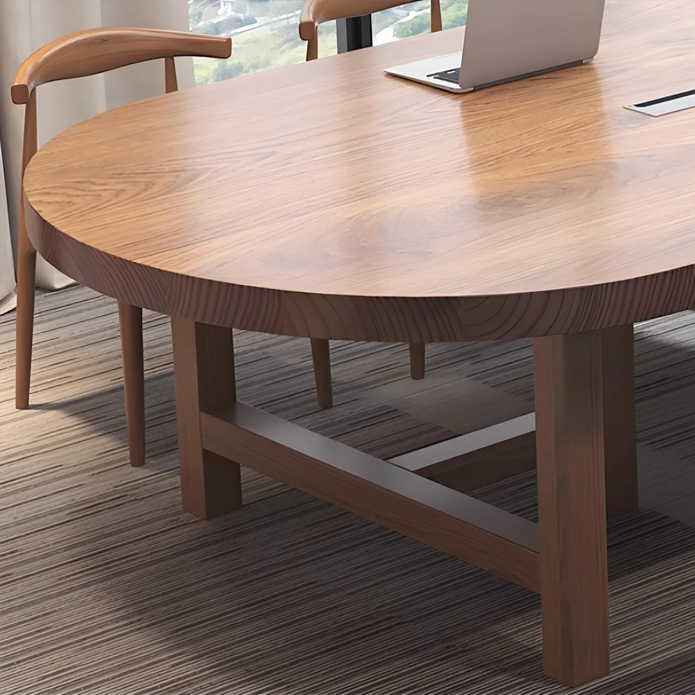 Solid Wood Elegant Oval Conference Table Solid Wood Elegant Oval Conference Table