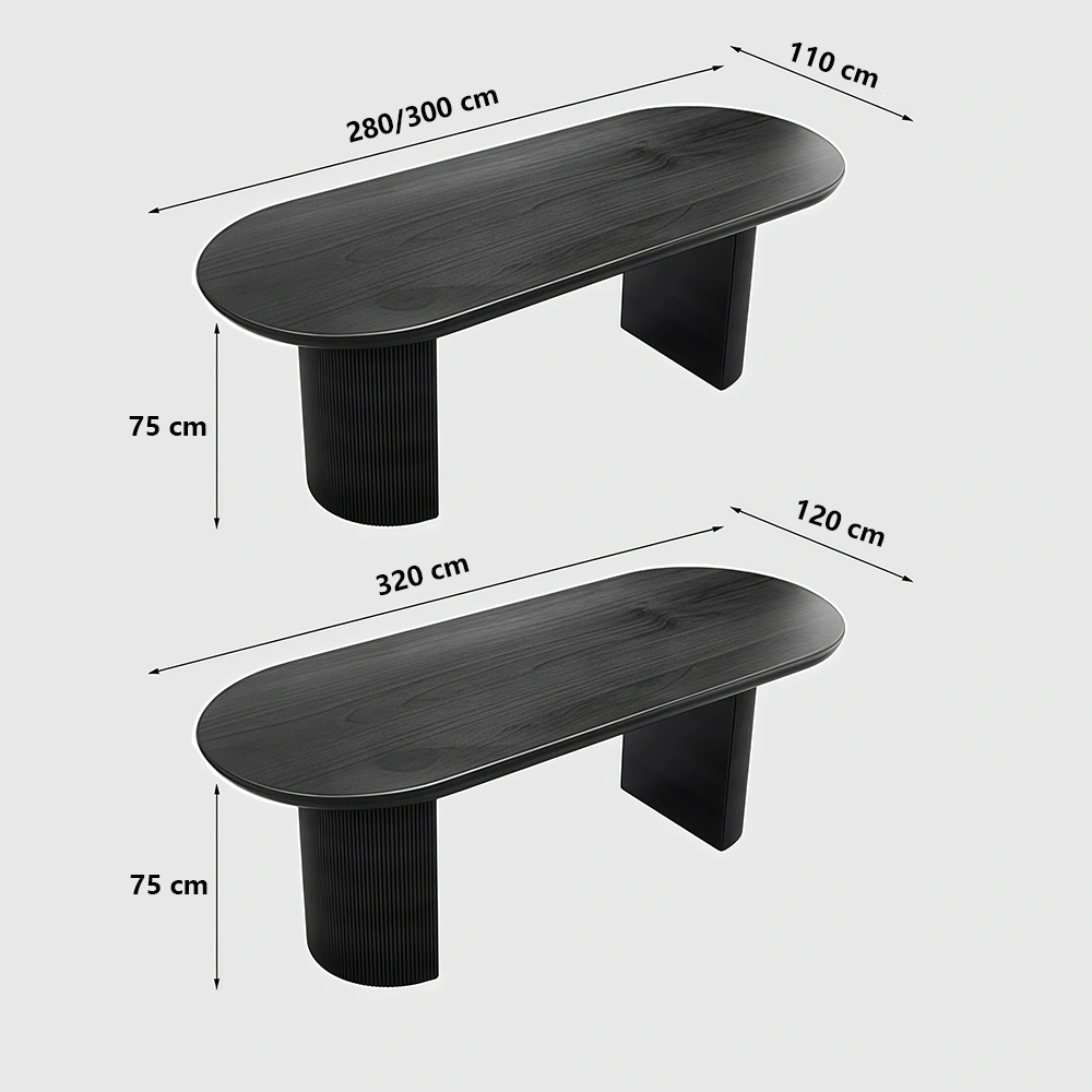 Solid Wood Oval Simple Creative Conference Solid Wood Oval Simple Creative Conference Table - Maoters