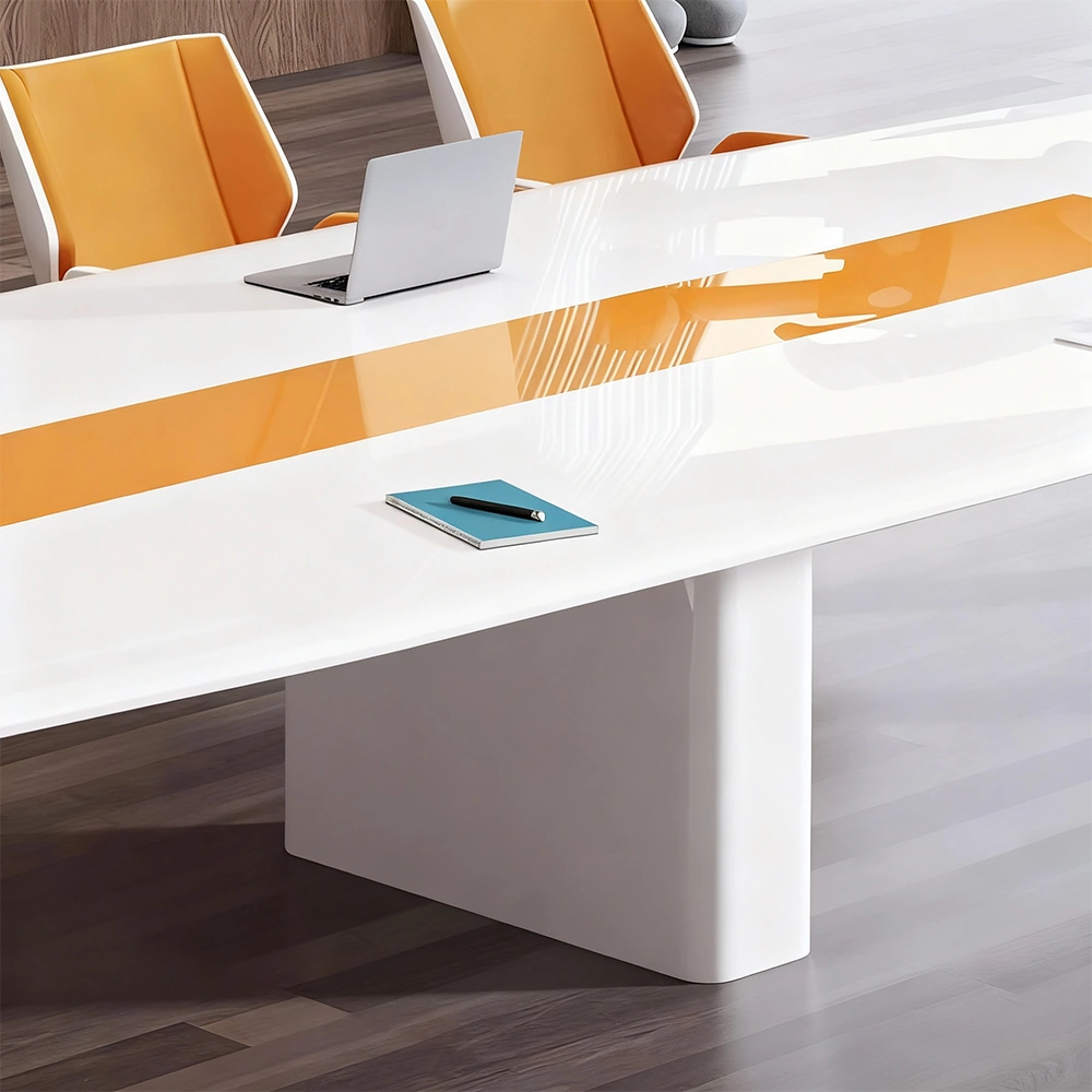 Stylish Panel-Based Conference Table-Maoters Stylish Lacquered Conference Table - Maoters