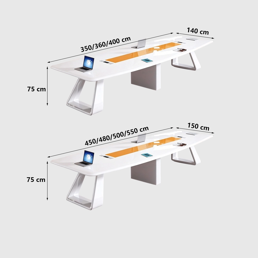Stylish Panel-Based Conference Table-Maoters Stylish Lacquered Conference Table - Maoters