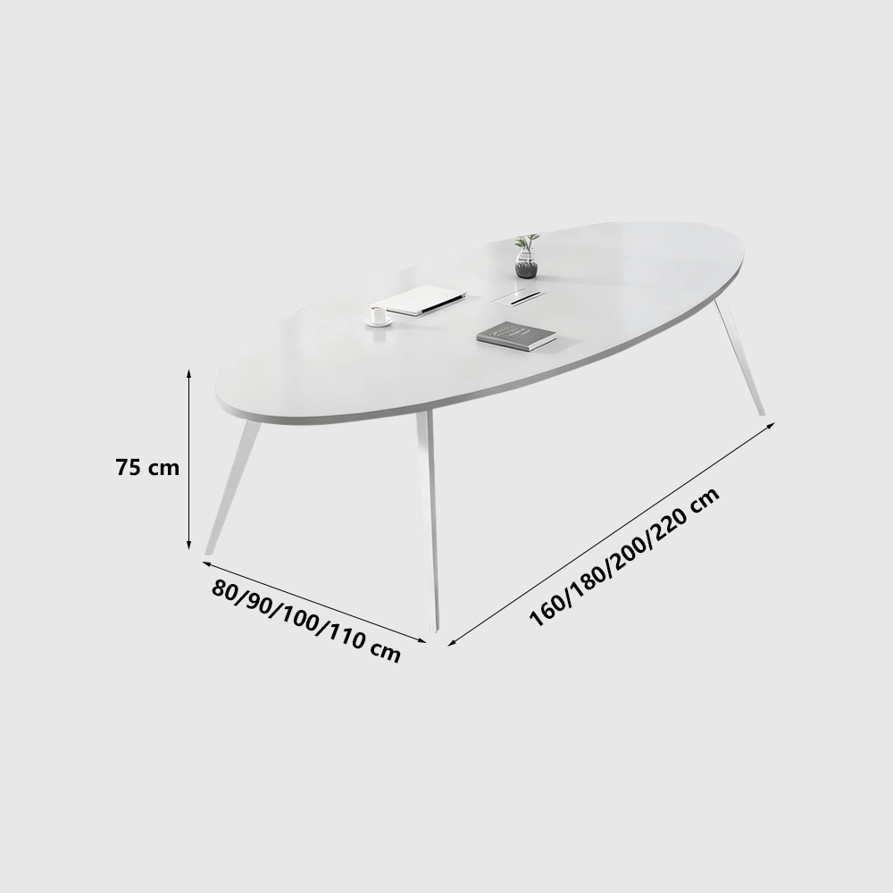Stylish Oval Conference Table - Perfect for Meetings Stylish Oval Conference Table - Perfect for Meetings