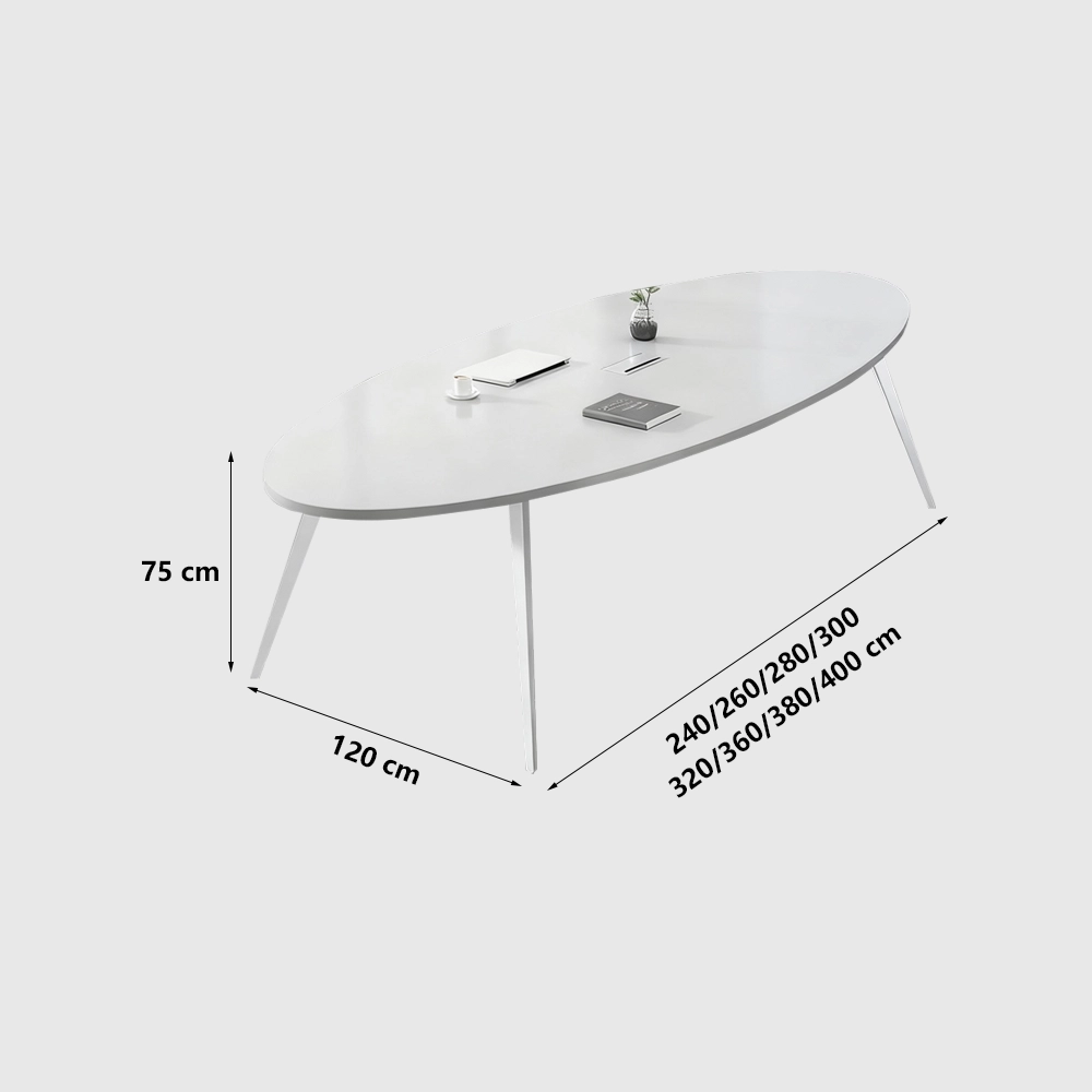 Stylish Oval Conference Table - Perfect for Meetings Stylish Oval Conference Table - Perfect for Meetings