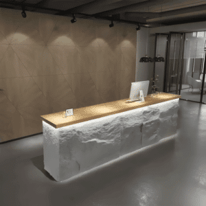 Vintage Imitation Stone Desk - Maoters - L320 x W60 x H100 CM
