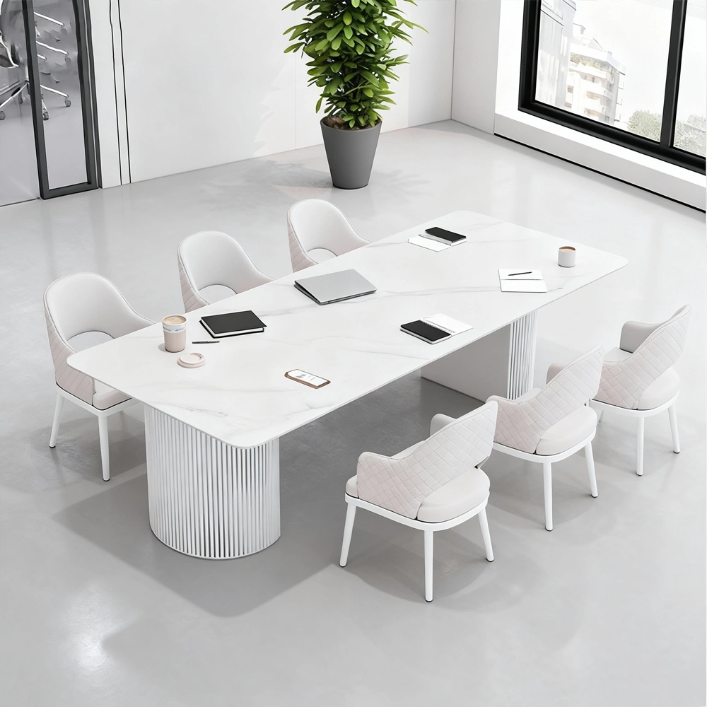 Light Luxury Slate Conference Table Chairs - Maoters Light Luxury Slate Conference Table Chairs - Maoters