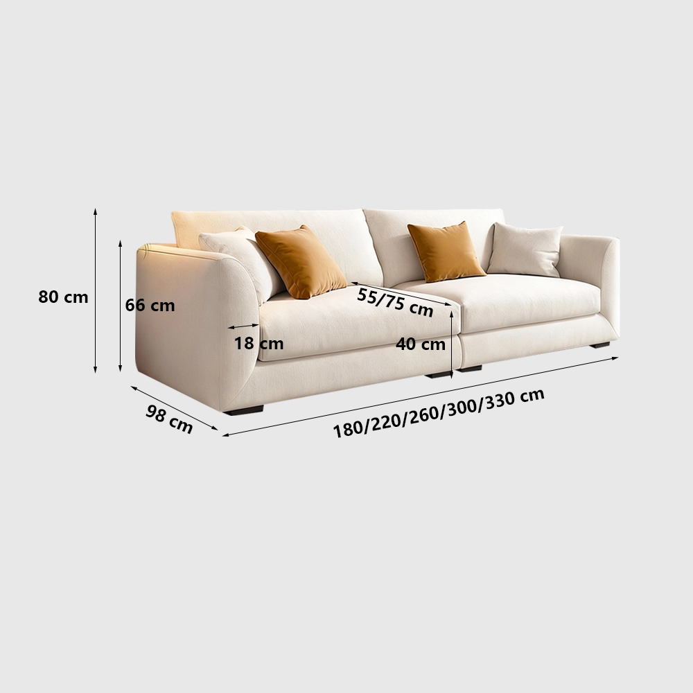 White Upholstered Performance Sofa - Maoters White Upholstered Performance Sofa - Maoters