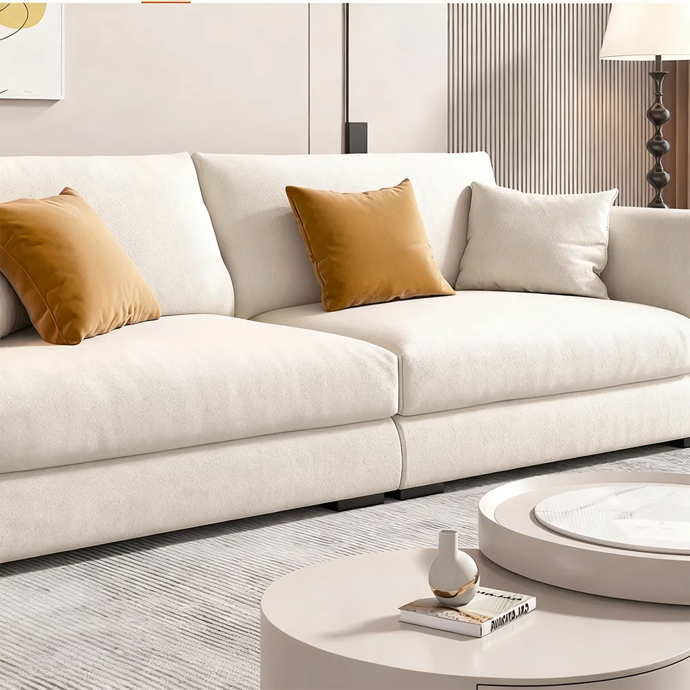White Upholstered Performance Sofa - Maoters White Upholstered Performance Sofa - Maoters